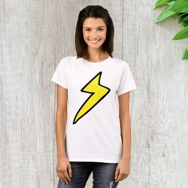 Yellow Lightning Bolt T-Shirt (Creator Uploaded)