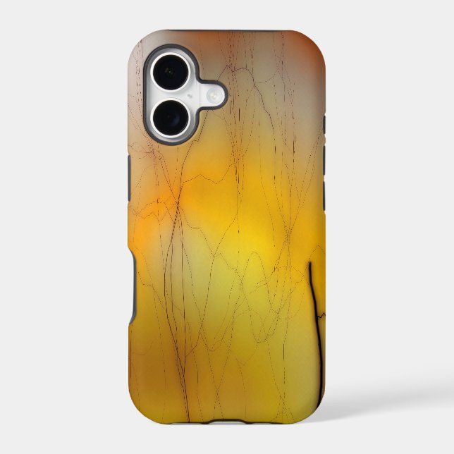 yellow lightning iphone case (Back)