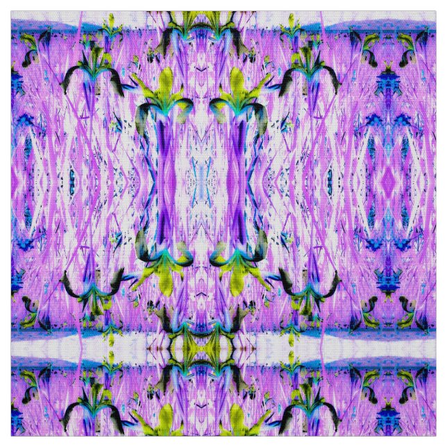 Yellow Lilac Iris Fabric (Swatch)