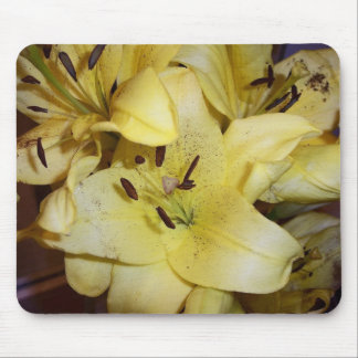 Yellow lillies mouse pad