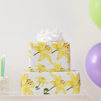 Yellow Lily Matte Wrapping Paper