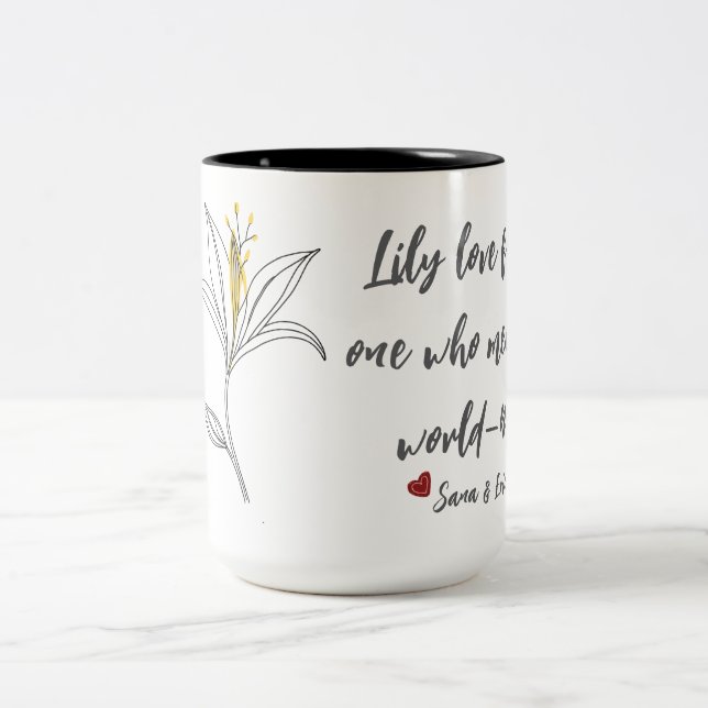 Yellow Lily Mothers Day Mug (Center)