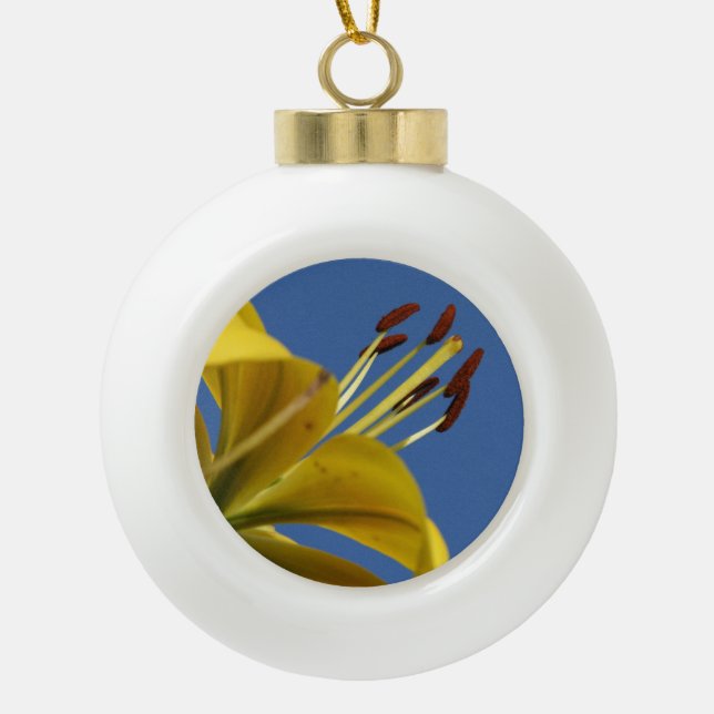 Yellow Lily Ornament (Front)