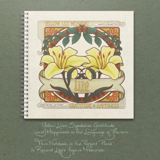 Yellow Lily Vintage Gratitude Happiness Journal (Yellow Lily Vintage Style Gratitude Journal. Flower Meaning: Gratitude and Happiness.)