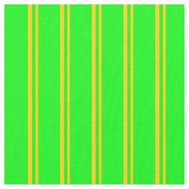 Yellow & Lime Colored Lines Fabric (Close Up)