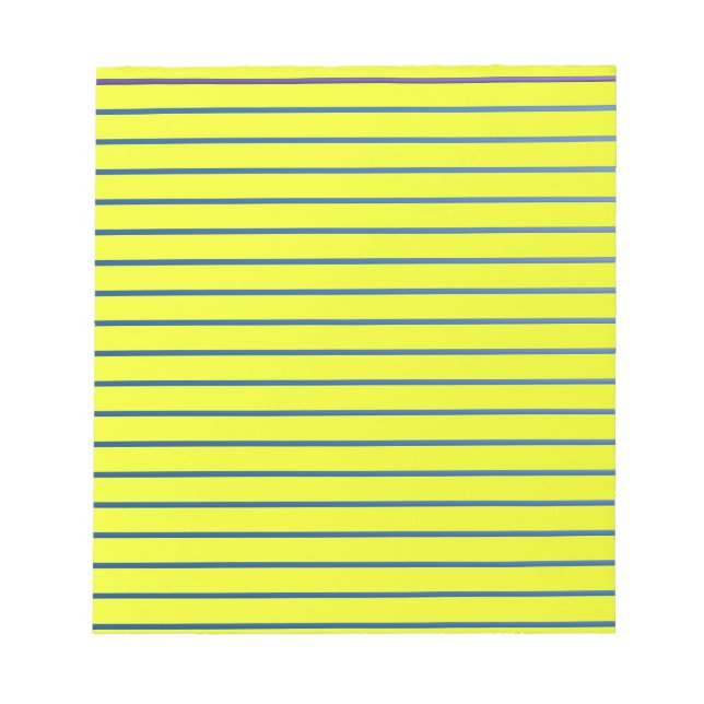 Yellow Lined 5.5" x 6" Notepad - 40 pages (Front)