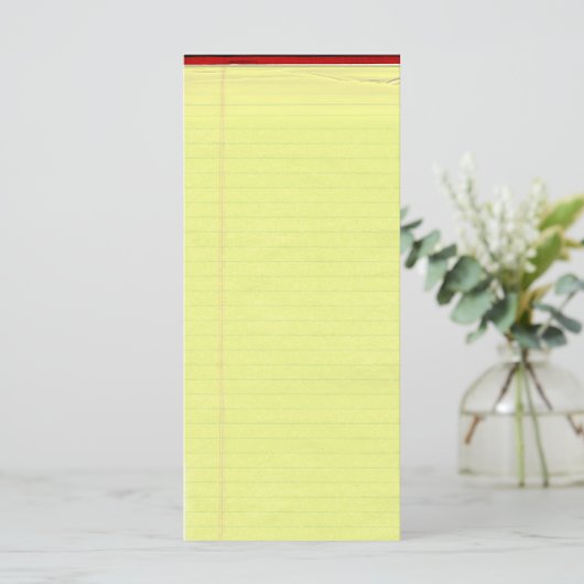 Yellow Lined School Paper Background (Standing Front)