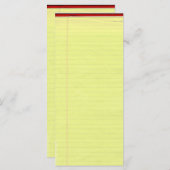 Yellow Lined School Paper Background (Front/Back)
