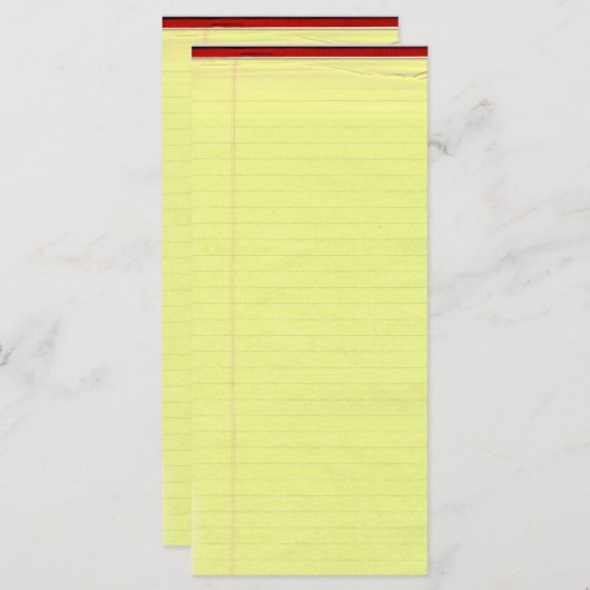 Yellow Lined School Paper Background (Front/Back)