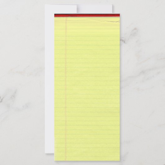 Yellow Lined School Paper Background (Front)