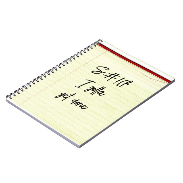 Yellow Lined School Paper   Notebook (Left Side)