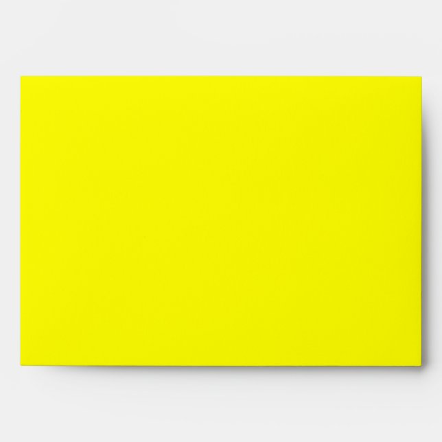 Yellow Lined with Black and White Stripes Envelope (Front)