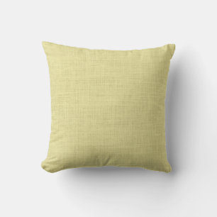 Yellow Linen solid color pillow