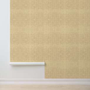 Yellow Linen Textured Vinyl Wallpaper