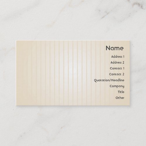 Yellow Lines - Business Business Card