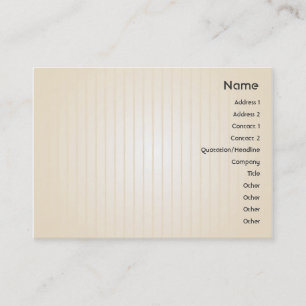 Yellow Lines - Chubby Business Card