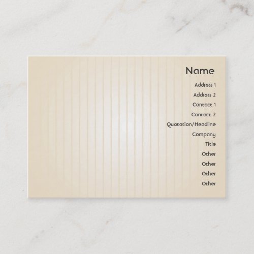 Yellow Lines - Chubby Business Cards