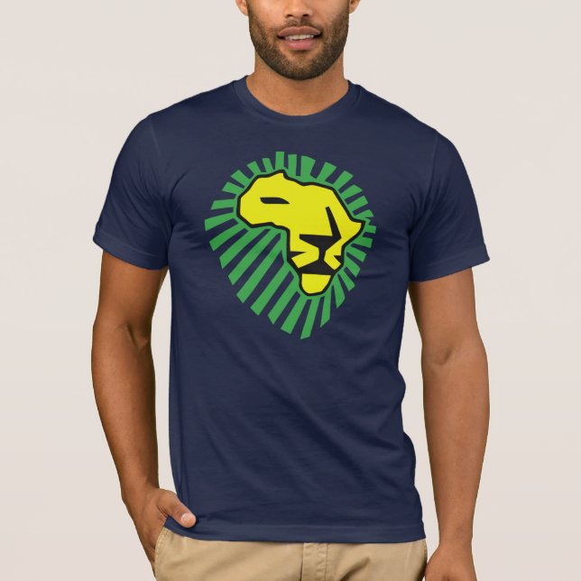 Yellow Lion Green Mane This Time for Africa Shirt (Front)