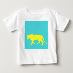 Yellow Lion Outline Baby T-Shirt