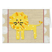 Yellow Lion with White Polka Dots (Front Horizontal)