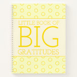 Yellow Little Book Big Gratitude Journal Notebook
