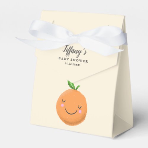 Yellow Little Cutie Theme Baby Shower Favor Boxes