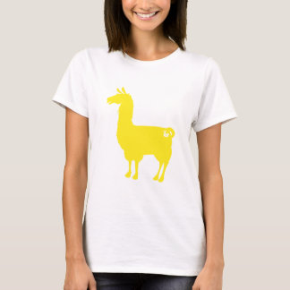 Yellow Llama Ladies Slouchy T-Shirt