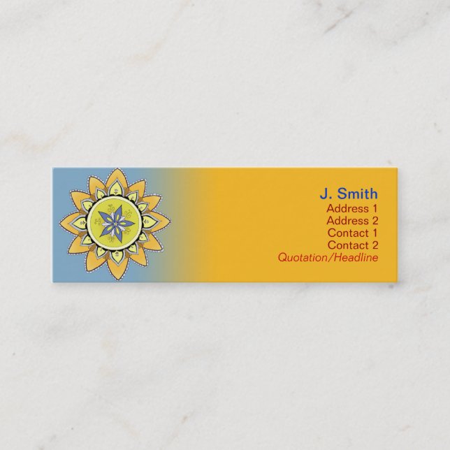 Yellow Lotus Profile Cards (Front)