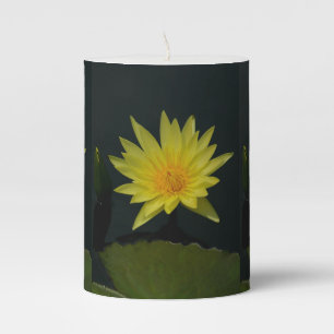 Yellow Lotus Waterlily Flameless Candle