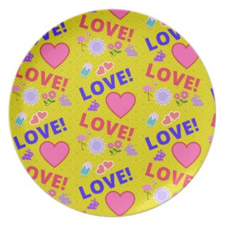 Yellow Love - 80s Rock Plate
