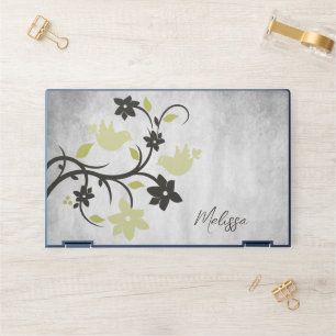 Yellow Lovebirds Personalized HP Laptop Skin