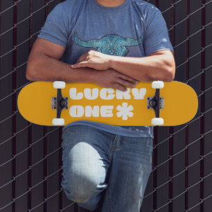 Yellow Lucky One Skateboard