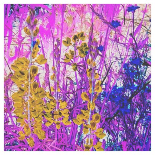 Yellow Lupine Fabric