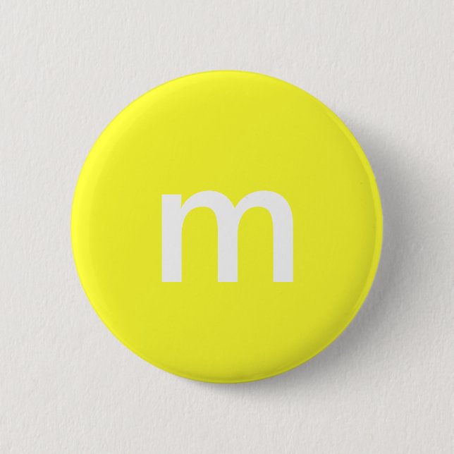 Yellow m&m button (Front)