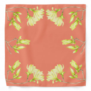 Yellow Magnolias on a Bandana