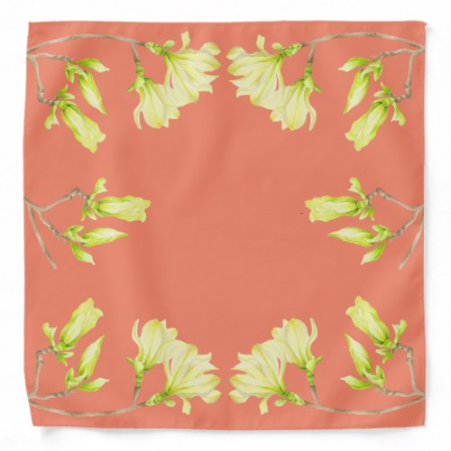 Yellow Magnolias on a Bandana