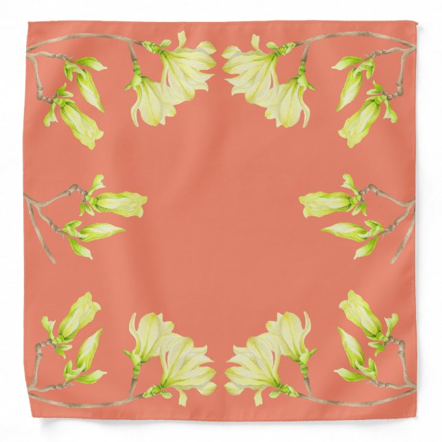 Yellow Magnolias on a Bandana (Front)