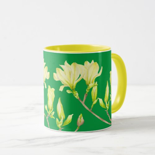 Yellow Magnolias on a Combo Mug G