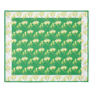 Yellow Magnolias on a King Size Duvet Cover