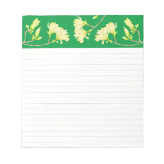 Yellow Magnolias on a Medium Sized Notepad