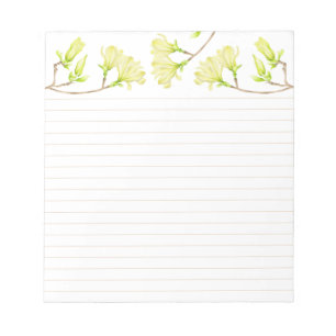 Yellow Magnolias on a Medium Sized Notepad