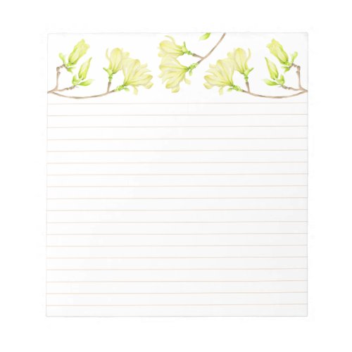 Yellow Magnolias on a Medium Sized Notepad