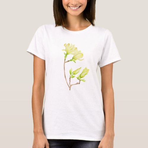 Yellow Magnolias on a T_Shirt