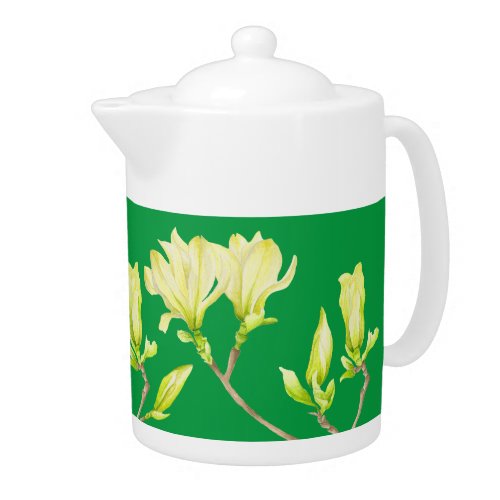 Yellow Magnolias on a Teapot