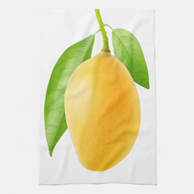 Yellow mango kitchen towel (Vertical)