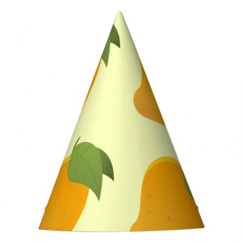 Yellow Mango Tropical Fruit Lovers Caribbean Party Hat