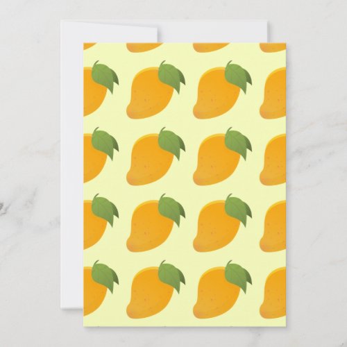 Yellow Mango Tropical Fruit Lovers Caribbean Thank You Card