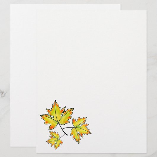 Yellow Maple Leaf (Front/Back)