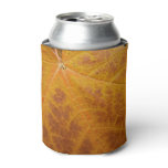 Yellow Maple Leaf Autumn Abstract Nature Can Cooler