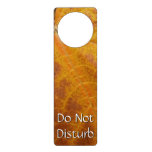 Yellow Maple Leaf Autumn Abstract Nature Door Hanger